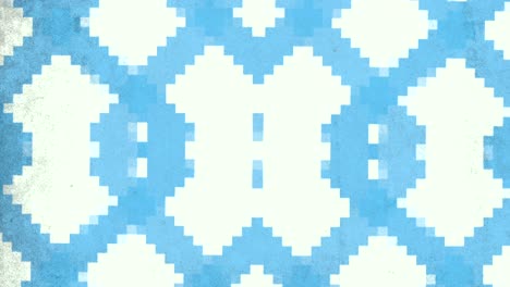 A-Blue-And-White-Background-With-Pixel-Art