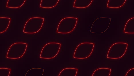A-Neon-Red-Shapes-On-A-Black-Background