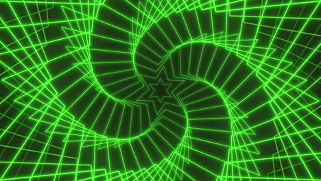 Pulse-trace-neon-green-stars-in-helix-on-black-gradient