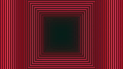 Vibrant-red-and-black-lines-with-centered-square