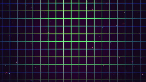 Dynamic-Grid-Of-Vibrant-Lines-In-Green-And-Purple-On-Sleek-Black-Backdrop