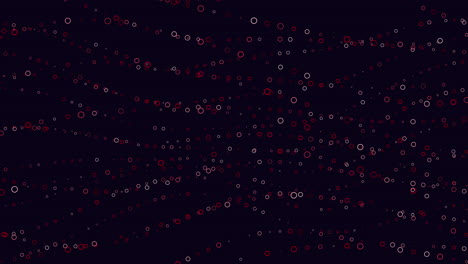 Cascade-Of-Crimson-Dots-On-A-Strikingly-Dark-Background