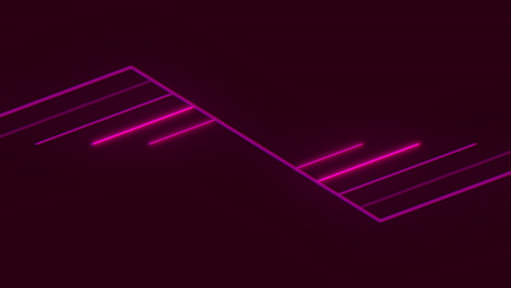 A-Pink-Neon-Lines-On-A-Black-Background