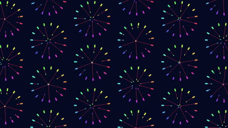 Fireworks-And-Spiraling-Arrows-In-A-Vivid-Display