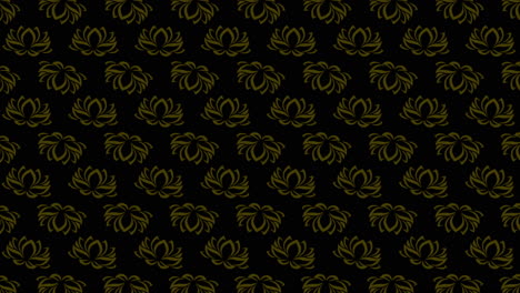 Gold-luxury-floral-pattern-on-black-gradient