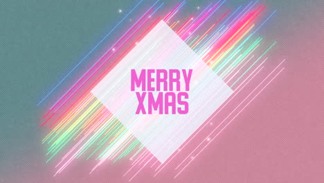 Merry-Christmas-with-neon-lines-on-colorful-gradient