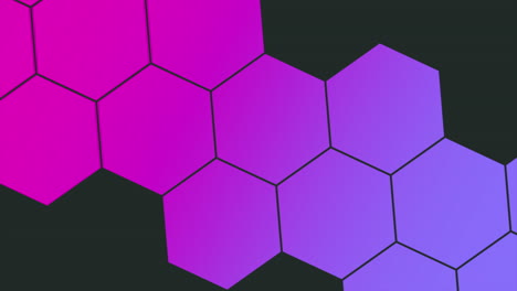 Purple-hexagons-pattern-on-black-gradient