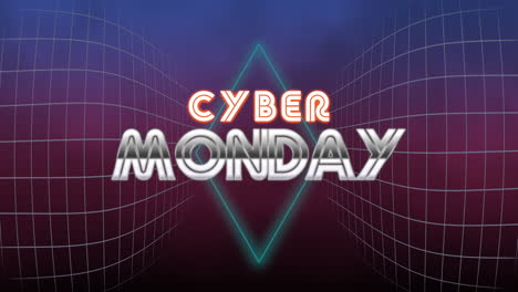 Cyber-Monday-Text-With-Retro-Diamond-And-Grid-In-Galaxy