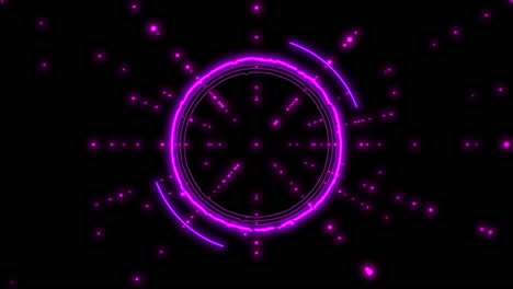 Neon-Purple-Geometry-&-Glitters-in-a-Dark-Starry-Galaxy