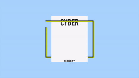 Cyber-Monday-Text-In-Frame-On-Blue-Modern-Gradient