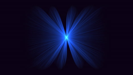 Estallido-Radiante-De-Luz-Azul-Vibrante-Ilumina-La-Extensión-Oscura