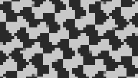 Patrón-De-Zigzag-En-Blanco-Y-Negro-Pixelado