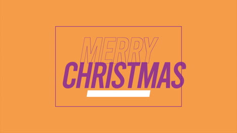 Modern-Merry-Christmas-text-with-in-frame-on-yellow-gradient