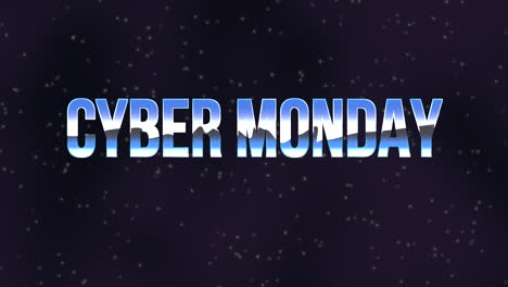 Retro-Cyber-Monday-Text-Im-Schwarzen-Raum
