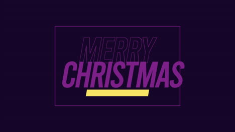 Texto-Moderno-De-Feliz-Navidad-En-Marco-En-Degradado-Púrpura