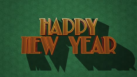 Retro-Happy-New-Year-text-set-on-a-green-grunge-texture