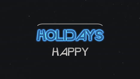 Happy-Holidays-text-with-neon-lines-on-black-gradient