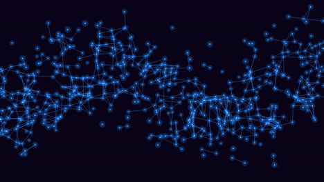 Blau-Leuchtendes-Netzwerk-Aus-Miteinander-Verbundenen-Linien-Und-Punkten-Bildet-Ein-Kreisförmiges-Netz
