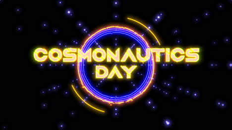 Futuristic-Cosmonautics-Day-with-neon-lights-and-geometric-shapes-in-galaxy