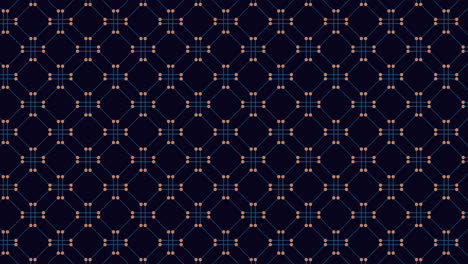 Geometrisches-Schwarz-blaues-Muster-Mit-Raster-Aus-Grünen-Punkten