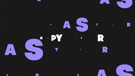 Vibrant-zigzag-Happy-Easter-text-purple-and-blue-fonts-on-bold-black-background