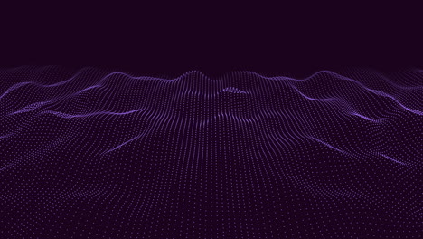Patrón-De-Línea-De-Puntos-Púrpura-Inspirado-En-Ondas-Sobre-Fondo-Oscuro