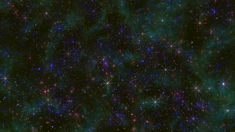 Noche-Cósmica-Vibrante,-Una-Obra-De-Arte-Digital-De-Estrellas-Azules-Y-Moradas-Sobre-Un-Lienzo-Negro-Estelar.