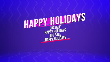 Frohe-Feiertage,-Lebendiges-Neon-Design-Mit-Blauem-Und-Violettem-Farbverlauf-Hintergrund
