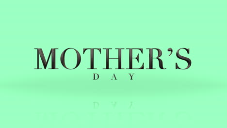 Muttertagsfeier-Stilisiertes-Logo-In-Schwarzen-Buchstaben-Auf-Leuchtend-Grünem-Hintergrund