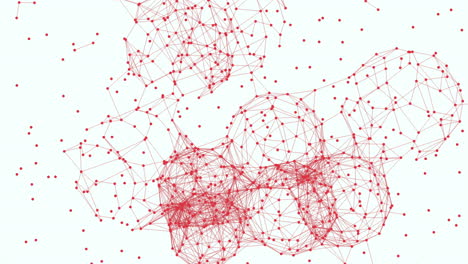 Puntos-Rojos-Conectados-Forman-Una-Intrincada-Red-Circular-En-El-Aire