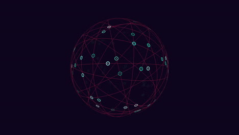Red-Compleja-De-Nodos-Interconectados-Y-Diagrama-De-Líneas-Que-Muestra-Nodos,-Conexiones-Y-Etiquetas