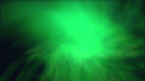 Swirling-green-light-in-motion-against-dark-background