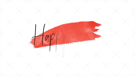 Vibrant-easter-greetings-red-brush-stroke-with-Happy-Easter-in-bold-letters