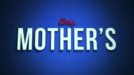 Retro-inspirierter-Muttertagstext-Auf-Blauem-Hintergrund