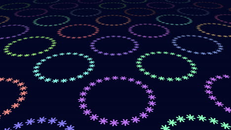 Vibrant-and-colorful-circle-pattern-on-dark-background