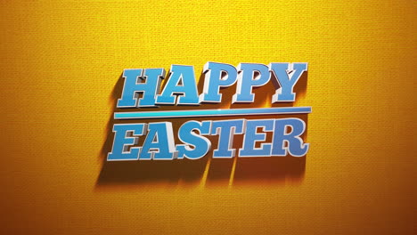 Modern-Happy-Easter-text-on-yellow-background-for-holiday-celebration