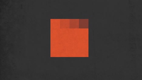 Pixelated-orange-and-black-grid-pattern