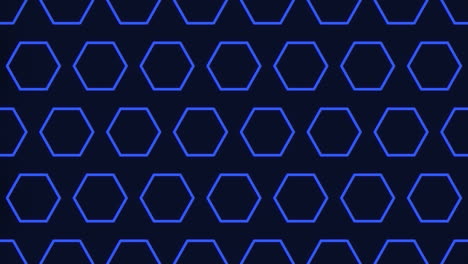 Patrón-Simétrico-De-Hexágono-Azul-Diseño-De-Mosaico-Moderno-Y-Elegante