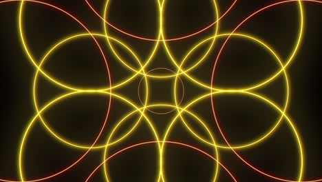 Funkelnde-Spirale-Komplizierten-Kreis-Und-Linie-Muster-In-Gelb-Auf-Schwarz