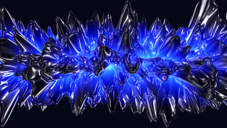 Glowing-blue-crystal-structure-illuminates-with-metallic-shine