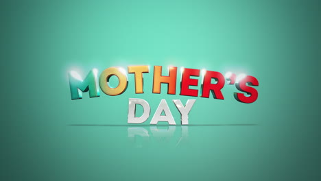 Celebrate-Mothers-Day-with-a-glowing-3d-font-on-blue-background