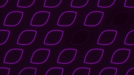 Neon-purple-circle-grid-illuminated-on-dark-background