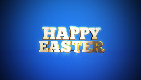 Shimmering-3d-Happy-Easter-in-gold-on-blue-background