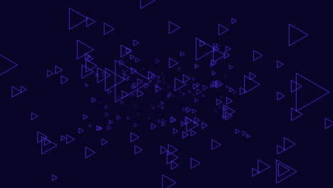 Dynamisches-Blaues-Und-Violettes-Dreiecksmuster-Auf-Schwarzem-Hintergrund