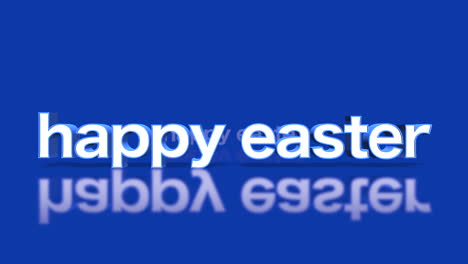 Happy-Easter-in-3d-text-with-white-letters-on-a-reflective-blue-surface