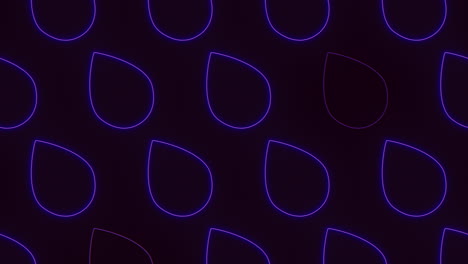 Patrón-De-Círculo-Púrpura-Brillante-Sobre-Fondo-Negro