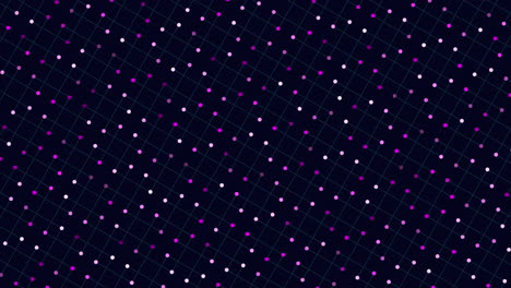 Colorful-grid-of-dots-on-black-background