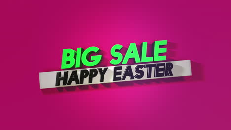 Big-Sale-Happy-Easter-sale-on-a-pink-background