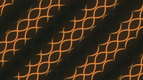 Geometrisches-Muster-Aus-Orangefarbenen-Linien-Und-Formen,-Die-Im-Zickzack-Angeordnet-Sind