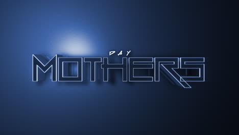 Futuristic-blue-neon-sign-shines-Mothers-Day-in-bright-ambient-glow